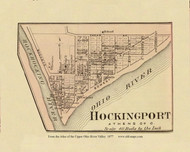 Hockingport, Ohio, 1877 - Upper Ohio River and Valley Atlas - Old Map Custom Reprint - USA Regional 120 121