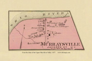 Murraysville, West Virginia, 1877 - Upper Ohio River and Valley Atlas - Old Map Custom Reprint - USA Regional 120 121