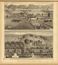 Residences of S.A. Cockayne and Nicholas Wells, 1877 - Upper Ohio River and Valley Atlas - Old Map Custom Reprint - USA Regional 134