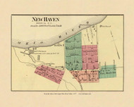 New Haven, West Virginia, 1877 - Upper Ohio River and Valley Atlas - Old Map Custom Reprint - USA Regional 137