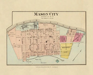 Mason City, West Virginia, 1877 - Upper Ohio River and Valley Atlas - Old Map Custom Reprint - USA Regional 140