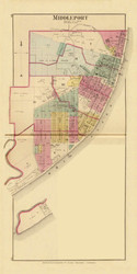 Middleport, Ohio CUSTOM, 1877 - Upper Ohio River and Valley Atlas - Old Map Custom Reprint - USA Regional 144