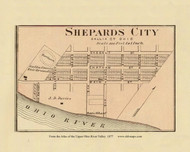 Shephards City, Ohio, 1877 - Upper Ohio River and Valley Atlas - Old Map Custom Reprint - USA Regional 148