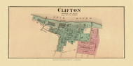 Clifton, West Virginia, 1877 - Upper Ohio River and Valley Atlas - Old Map Custom Reprint - USA Regional 158