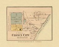 Crown City, Ohio, 1877 - Upper Ohio River and Valley Atlas - Old Map Custom Reprint - USA Regional 165