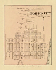 Hampton City, Kentucky, 1877 - Upper Ohio River and Valley Atlas - Old Map Custom Reprint - USA Regional 178 179