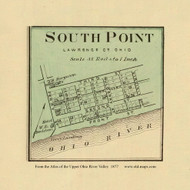 South Point, Ohio, 1877 - Upper Ohio River and Valley Atlas - Old Map Custom Reprint - USA Regional 178 179