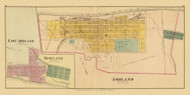East Ashland, Howland and Ashland, Kentucky, 1877 - Upper Ohio River and Valley Atlas - Old Map Custom Reprint - USA Regional 182, 183