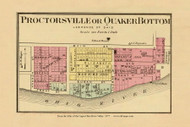 Proctorsville, Ohio, 1877 - Upper Ohio River and Valley Atlas - Old Map Custom Reprint - USA Regional 186 187