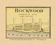 Rockwood, Ohio, 1877 - Upper Ohio River and Valley Atlas - Old Map Custom Reprint - USA Regional 186 187