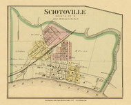 Sciotoville, Ohio, 1877 - Upper Ohio River and Valley Atlas - Old Map Custom Reprint - USA Regional 192