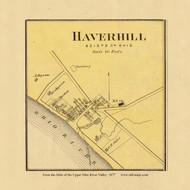 Haverhill, Ohio, 1877 - Upper Ohio River and Valley Atlas - Old Map Custom Reprint - USA Regional 192