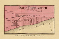 East Portsmouth, Ohio, 1877 - Upper Ohio River and Valley Atlas - Old Map Custom Reprint - USA Regional 194 195