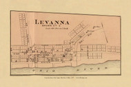 Levanna, Ohio, 1877 - Upper Ohio River and Valley Atlas - Old Map Custom Reprint - USA Regional 206 207