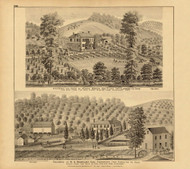 Residences of Henry Kober & W.H. Markley, 1877 - Upper Ohio River and Valley Atlas - Old Map Custom Reprint - USA Regional 208