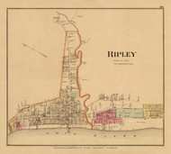 Ripley, Ohio, 1877 - Upper Ohio River and Valley Atlas - Old Map Custom Reprint - USA Regional 209