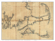 Cape Cod 1775 Blaskowitz - Old Map Custom Print