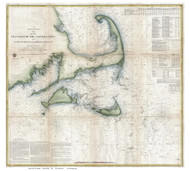Cape Cod 1857 U.S Coast Survey - Old Map Reprint
