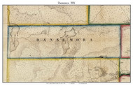 Dannemora, New York 1856 Old Town Map Custom Print - Clinton Co.