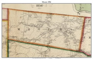 Mooers, New York 1856 Old Town Map Custom Print - Clinton Co.
