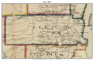 Peru, New York 1856 Old Town Map Custom Print - Clinton Co.