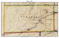 Saranac, New York 1856 Old Town Map Custom Print - Clinton Co.