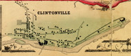 Clintonville, Ausable, New York 1856 Old Town Map Custom Print - Clinton Co.