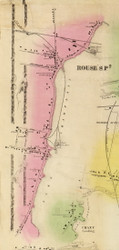 Rouses Pt, Champlain, New York 1856 Old Town Map Custom Print - Clinton Co.