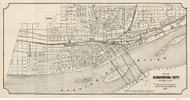 Harrisburg 1901 - Old Map Reprint PA Cities