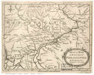 Philadelphia 1777 - Seat of War - Old Map Reprint PA Cities