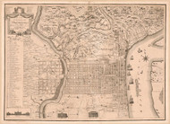 Philadelphia 1802 - Varte - Old Map Reprint PA Cities