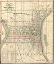 Philadelphia 1830 - Allen - Old Map Reprint PA Cities