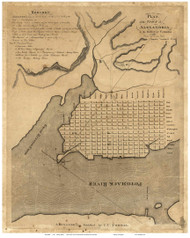 Alexandria 1798 -  - Old Map Reprint - Virginia Cities