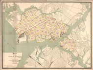 Norfolk 1909 -  - Old Map Reprint - Virginia Cities