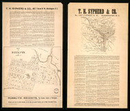 Rosslyn ca. 1888 -  - Old Map Reprint - Virginia Cities