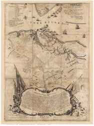 Yorktown 1781 - Bauman - Old Map Reprint - Virginia Cities