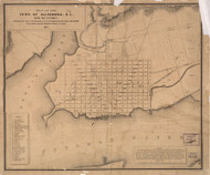 Alexandria 1881 - Index to points of interest and text - Old Map Reprint - Virginia Cities