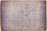 Alexandria ca. 1920 - Outline Map - Old Map Reprint - Virginia Cities