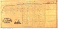 Alexandria ca 1872 - Old Map Reprint - Louisiana Cities