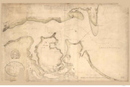 Annapolis 1814 - Tatham - Old Map Reprint Maryland Cities