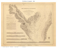 Annapolis Harbor 1846 - U.S. Coast Survey - Old Map Reprint Maryland Cities
