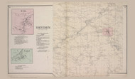 Town of Dryden and Etna and Varna Villages 26-27, New York 1866 - Old Town Map Reprint - Tompkins Co. Atlas