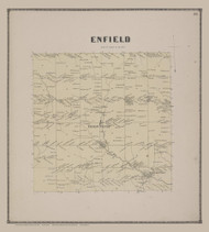 Enfield 31, New York 1866 - Old Town Map Reprint - Tompkins Co. Atlas