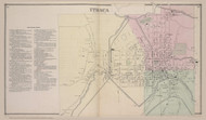 Ithaca Village 42-43, New York 1866 - Old Town Map Reprint - Tompkins Co. Atlas