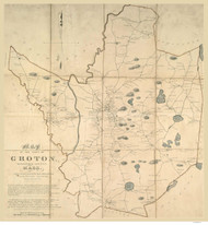 Groton 1831 - Old Map  Middlesex County - Massachusetts Cities Other