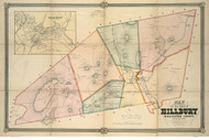 Millbury 1851 - Old Map  Worcester County - Massachusetts Cities Other