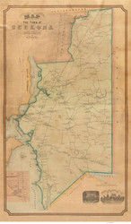 Seekonk 1850 - Old Map  Bristol County - Massachusetts Cities Other