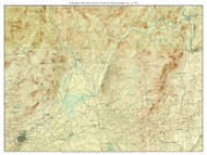Great Sacandaga Lake - Area now Covered by the Lake 1903 - Custom USGS Old Topo Map - New York - Eastern Lakes
