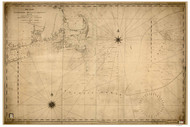 Nantucket Shoals 1813 Lambert (Seacoast - Nantucket Shoals) - Old Map Custom Print