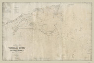 Martha's Vineyard & Nantucket Shoals 1874 Eldridge (Seacoast - Nantucket Shoals) - Old Map Custom Print